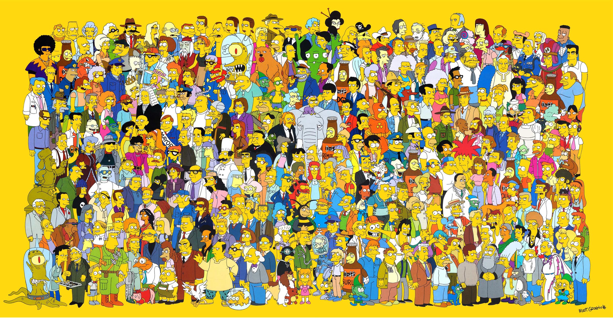 Simpsons Town Map